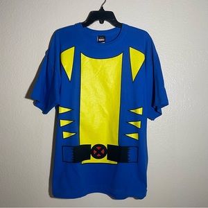 Y2K Mad Engine Wolverine Suit T-Shirt Marvel X-men Costume Style Size XL